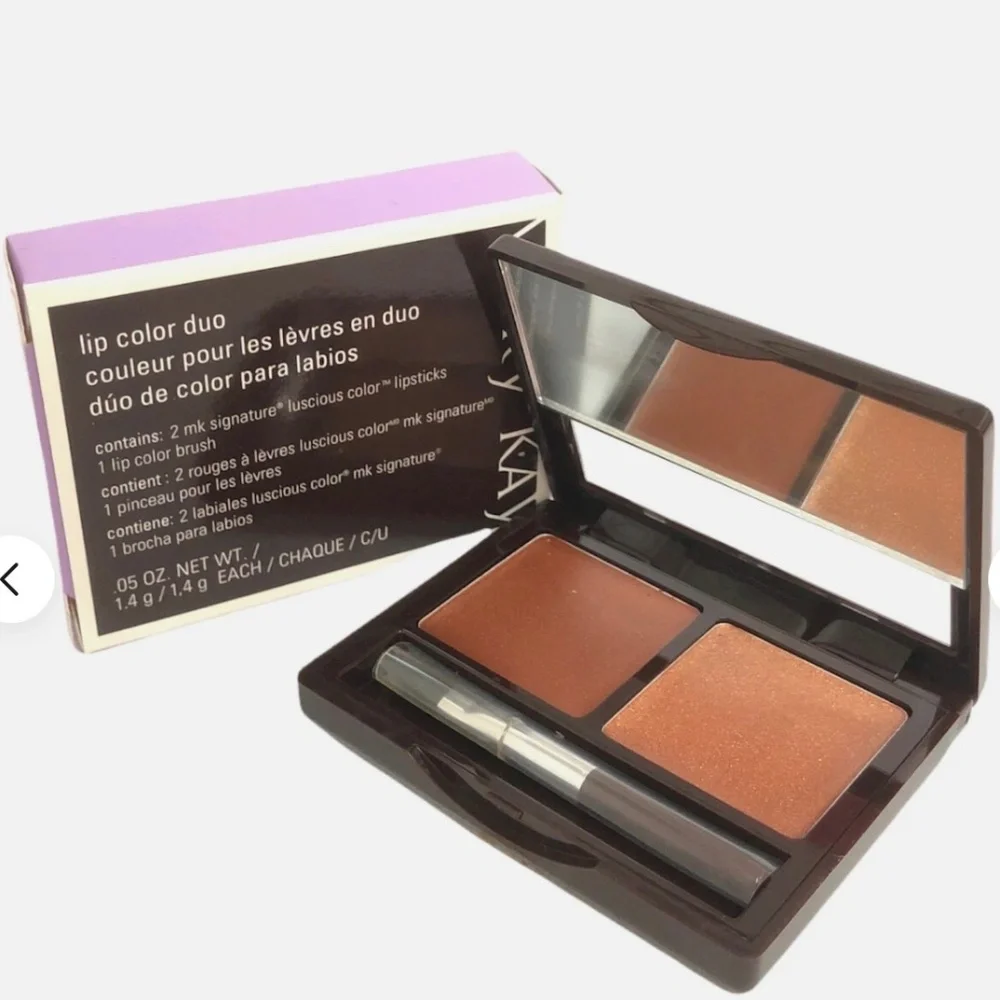 Mary Kay Lip Color Duo Raisin/Rose and Bronze/Amber